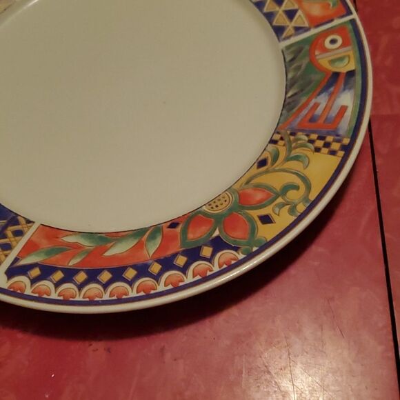 Lynns Stoneware Savanna Rim Dinner Plate 10 5/8" - Picture 2 of 7